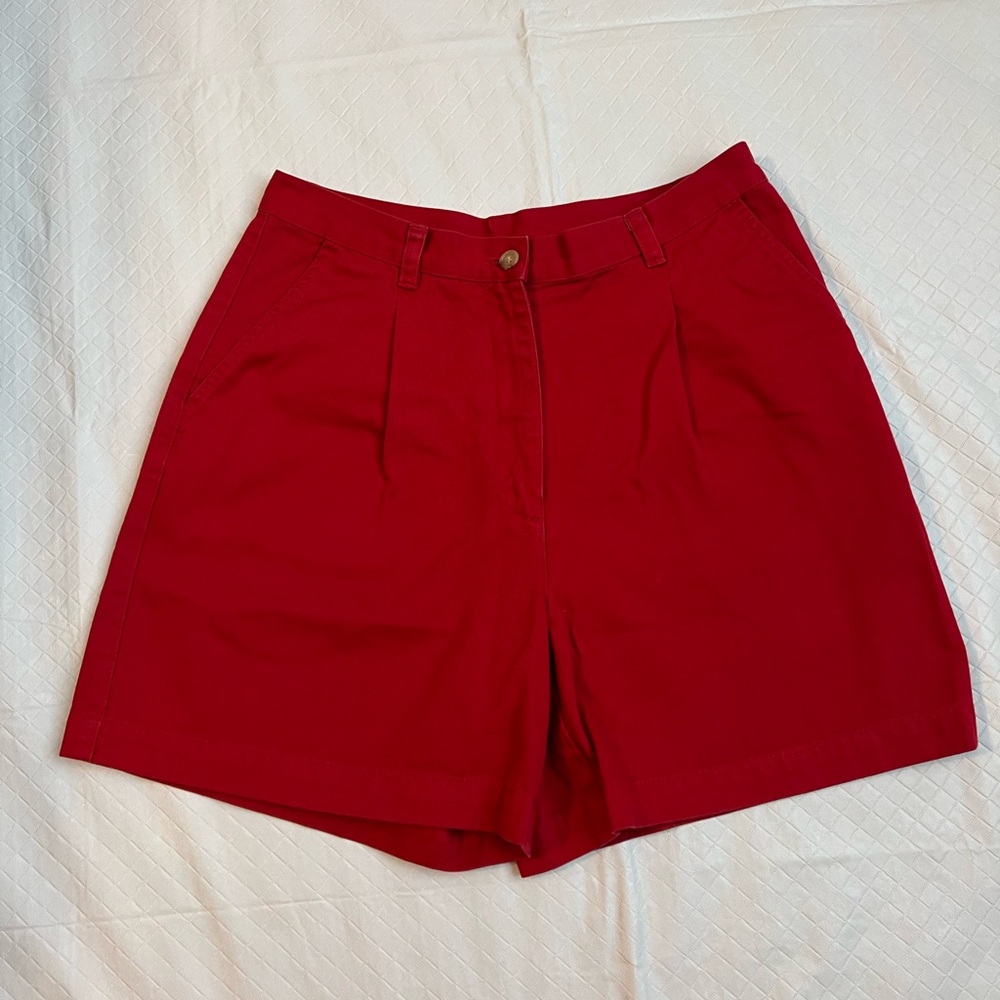 Lauren Ralph Lauren 2-Pleats Chino Shorts Petite